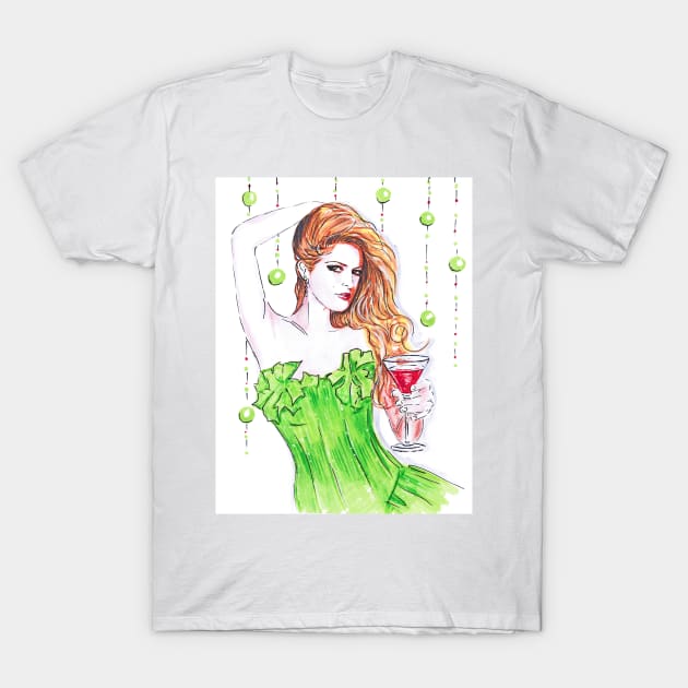 Eva Mendes T-Shirt by Svetlana Pelin